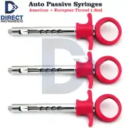 3Pcs Dental Anesthetic Syringe 1.8ml Auto Passive Self Aspirating AMR+EUR Thread