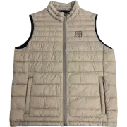 Bugatti Air Series Quilted Gilet Beige Sleeveless Jacket Zip - Size 56