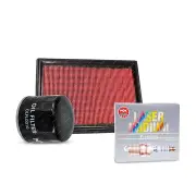 NGK Iridium Spark Plugs & NTK Air Oil Filter for Nissan Juke ST F15 1.6L 12-20
