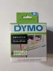 DYMO 30327 LW White File Folder Labels 9/16” X 3 7/16” 14mm X 87 mm NEW