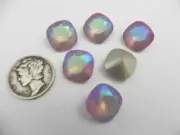 Blushing Bride F (12mm) Swarovski 4470 Cushion Cut Stone