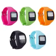 Sports Pedometer Watch Simple Silicone Steps Tracker for Sports Kids Walking