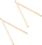 LOLIPPYY 2 Pairs Maple Drumsticks Short Percussion Mallets Safe Durable Music Drumsticks for Snare Jazz and Floor Drums Rugged Design for Young Musicians