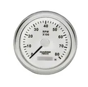 [TechBrands] Tachometer Gauge (0-8000rpm) - White