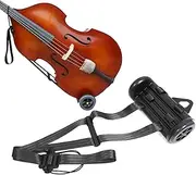 Portable Upright Double Bass Cart Bass Wheel Transport Carry String Bass Carts for Any Size Bass from 1/10 To 4/4,Works Indoors &Outdoors