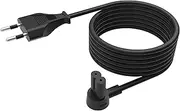 [Flexson] 5m Power Cable for SONOS ERA 100 and 300, RAY, ARC, SUB (GEN 3), SUB-Mini, AMP, Beam, Play Base, PLAY5 (GEN 2) - Black (EU)