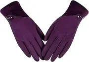 [Alepo] Womens Winter Warm Gloves With Sensitive Touch Screen Texting Fingers, Fleece Lined Windproof Gloves