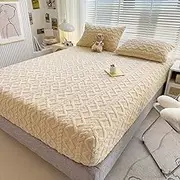 Lyvara Luxury Covers, Lyvara Luxury Mattress Covers, Lyvara Magic Mattress Cover, 100% Waterproof - Ultra Soft Jacquard Fabric Breathable Noiseless Mattress Pad Covers (200x230cm/79 * 90in,Khaki)