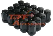 24 Pcs 12X1.5 19MM BLACK WHEEL NUT For Ford Ranger, HiLux, LDV, G10, T60, Raptor