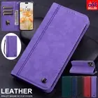 For iPhone 16e 16 15 14 13 12 Pro Max 8 Leather Wallet Case Magnetic Flip Cover