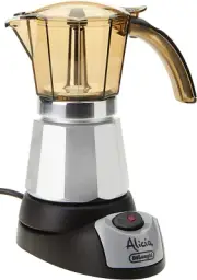 De'Longhi Alicia Electric Moka Pot Coffee Maker EMK6, Electric Espresso Maker, B
