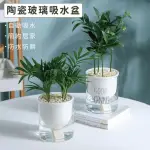 【GARDENERS】陶瓷玻璃吸水盆-1入(懶人植物園藝自動吸水拆裝噴盆器)