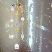 7 Chakra Tree of Life Crystal Suncatcher - Rainbow Maker for Home & Garden