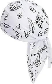 [JIAHG] Women Mens Cycling Skull Cap Sweat-Wicking UV-Protection Headwear Breathable Quick Dry Headband Head Wrap Cover