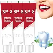 SP-8 Probiotic Toothpaste, SP-8 Ultra Whitening Toothpaste, Toothpaste with Fresh Breath, Deep Cleaning Care Toothpaste for Oral Hygiene (3 PCS)