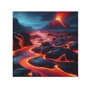 Sky Lava Volcano Face Towel