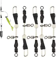GkgWuxf Fishing Barrel Swivels | Fish Caught Bearing Connector Set of 5 - Fishing Swivels Tackle High Strength Ring for Saltwater Freshwater