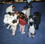 Mike Quarry unconscious, down on canvas after round 4 knocko - 1972 Old Photo 1