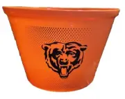 Chicago Bears Football Bucket Orange 6” & 9” Diam Ice Popcorn Treats NFL New