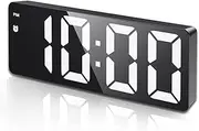AMIR Digital Alarm Clock, [Upgraded Version] LED Clock for Bedroom, Electronic Desktop Clock with Type-C Port, Adjustable Brightness, DST, Snooze, 12/24H Display for Home, Office