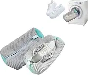 2Pcs Shoe Washing Machine Bag,Shoe Washing Bags,Shoe Cleaning Bag,Shoe Washing Bag for Washing Machine,Laundry Shoe Bag for Washer and Dryer,Reusable Shoe Washing Bag for All Shoe Types. (Gray)