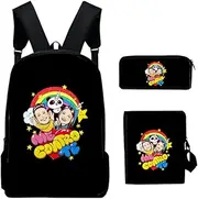 [OmobY] 3pcs/Set Anime Me Control TES Satchel School Backpack Nylon Pencil Bag Messenger Bag