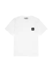 Stone Island Kids Logo Cotton T-shirt (6-8 Years) - White - 06YR (6 Years) 06YR (6 years)