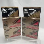 4 Maxell TC-30 VHS-C HGX-Gold Premium High Grade Camcorder Videocassettes
