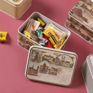 桌面小型兒童發夾皮筋口紅小物件收納盒帶蓋小盒子儲物盒馬口鐵盒