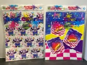 1989 Lisa Frank Book Covers 13" x 20" Koala Bears & Panda Bear/ Music & Hearts
