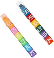 ROMISBABA 2pcs Simple Markers Highlighters for Office DIY Projects No Ink Leakage Comfortable Grip Writing Experience for Note Taking and Emphasizing Important Information