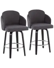 LumiSource Dahlia Set of 2 Counter Stools