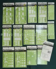 LOT vintage 14 sealed BEROL RapiDesign TEMPLATES electroneer screw chem office