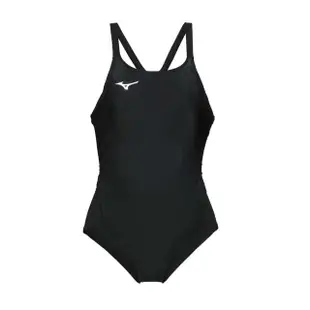 【MIZUNO 美津濃】SWIM 女連身泳衣-泳裝 游泳 競賽 美津濃 黑白(N2GA120109)