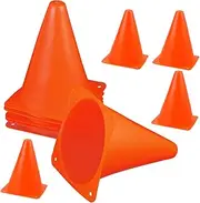 BIUDECO 10Pcs Training Markers for Roller Skating and Soccer Small Plastic Cones Lightweight and Portable Agility Training Supplies Outdoor Practice Equipment