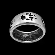 Wolves Ring • 925 Sterling Silver • Native American Handmade Jewelry • Wolf...