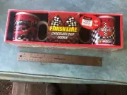 Coca-Cola 2004 Coke Official NASCAR Two Mug Set Driving Your Thirst- NEW