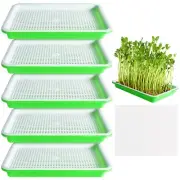 5Pack Garden Seed Sprouter Tray with Cover Seeds Grower and Storage Trays