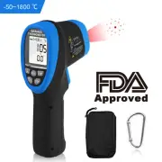 HoldPeak IR Infrared Thermometer Handheld Gun -50~1800℃ 50:1 High Temp Tester AU