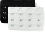 [Allegra K] Ladie's 3 x 4 Hooks Bra Extender Extension Strap Bra Band Multi Color
