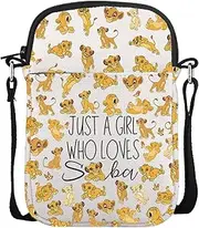 [JNIAP] Lion Animal Crossbody Purse Bag Lion Movie Lover Gifts Simba Messenger Bags Magic Kingdom Gift