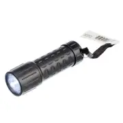ASR Outdoor Mini Plastic Key Chain Sized Emergency Flashlight w/ Lanyard Black