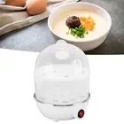 GE (US Plug 110V 2 Layers White)Home Egg Cooker 350W 2 Layers 14Pcs Eggs A Time