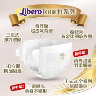 【麗貝樂】Touch 黏貼型 4號 M 紙尿褲/尿布(VIP限定/24片x8包/箱購)