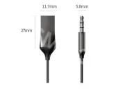 USB Wireless Bluetooth Receiver 3.5mm AUX Audio Stereo Music Home Car Adapter (for: Audi)