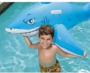 H2Ogo Ride On Shark Inflatable Pool Float Summer beach blow up sharky kids fish