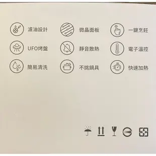 CorelleBrands 康寧餐具 SEKA 火烤兩用黑晶電陶爐-附烤盤/隔熱夾/不挑鍋具