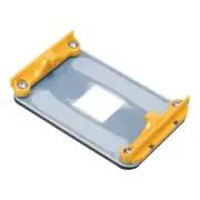 AM4 Backplane CPU Cooling Bracket Heatsink Bracket Mounting Sheet Yellow Black