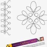 QuiltMaster Duo: 2 Plastic Templates for Machine & Hand Quilting - Filigree Bord