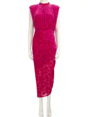 Pink Leopard Patterned Maxi Dress